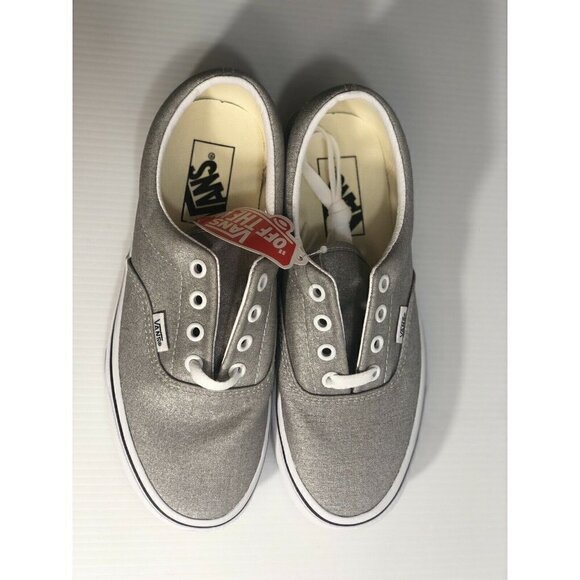 Vans Era Silver True White Classic Womens Sneakers - Picture 3 of 9